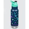 Klean Kanteen Kid Insulated Classic Narrow Sport Cap 12oz (355ml) - Navy Hearts