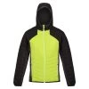 Regatta Mens Trutton Hooded Soft Shell Jacket (Bright Kiwi/Black)