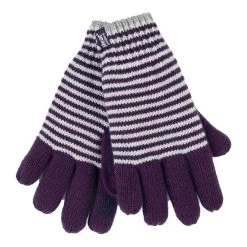 Ladies Striped Fleece Lined Knitted Warm Winter Thermal Gloves -Outdoor Equipment Store k130663a3262927c74bc5b5ac4c4f6a15