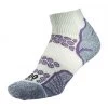 Womens/Ladies Lite Ankle Socks (Silver/Purple)