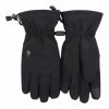 Mens Fleece Insulated Soft Shell Thermal Gloves With Touchscreen Fingertips
