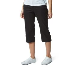 Craghoppers Womens/Ladies Kiwi Pro II Cropped Trousers (Black) -Outdoor Equipment Store k21d8bb4bacf200a6f4007e9cd0c4abca