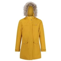 Regatta Womens/Ladies Serleena II Faux Fur Insulated Winter Parka (Mustard Seed)