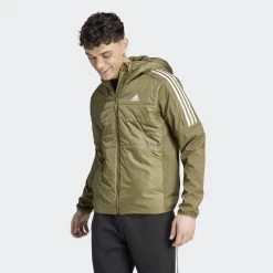 ADIDAS Essentials Insulated Hooded Hybrid Jacket -Outdoor Equipment Store k33d6eabbd29bbf37d4fe33423031cde9