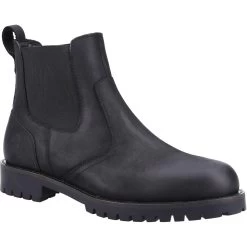 Cotswold Mens Bodicote Leather Chelsea Boots (Black)