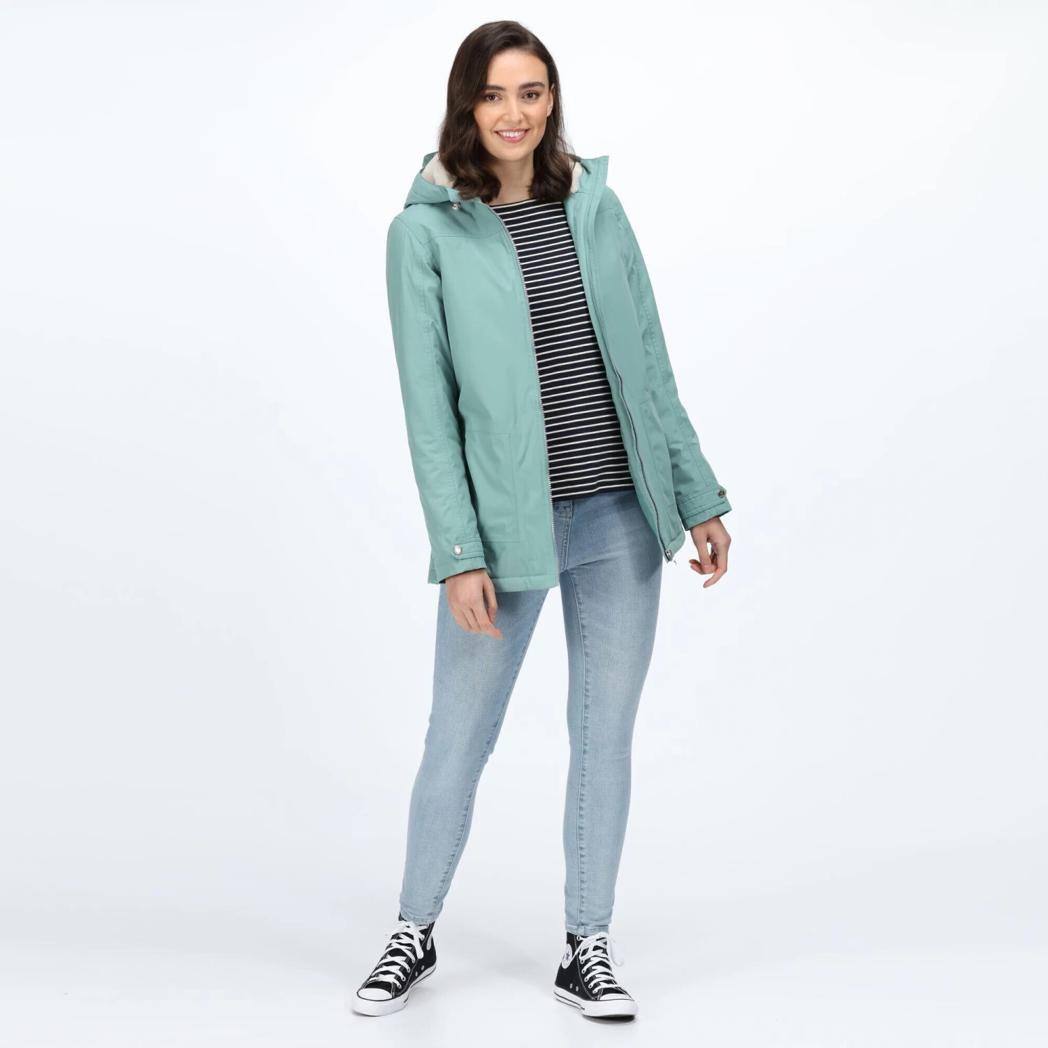 Regatta Womens/Ladies Bergonia II Hooded Waterproof Jacket (Molten Red) 10 Regatta Womens/Ladies Bergonia II Hooded Waterproof Jacket (Molten Red) - Image 10