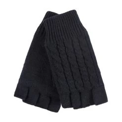 Ladies Cable Knitted Winter Thermal Fingerless Gloves