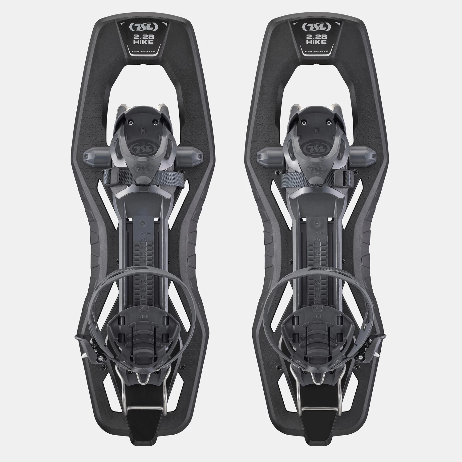 Large Deck Snowshoes PACK - TSL 2.28 HIKE Black - And HIKE Alu 3 Poles 3 Large Deck Snowshoes PACK - TSL 2.28 HIKE Black - And HIKE Alu 3 Poles - Image 3