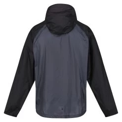 Regatta Mens Pack It Pro Waterproof Jacket (Black/Pacific Green) -Outdoor Equipment Store k4412996fb5a3aae32139e3082a3290f7