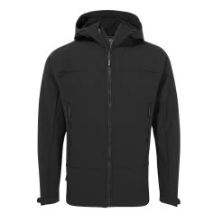 Craghoppers Mens Expert Hooded Active Soft Shell Jacket (Black)