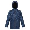 Regatta Childrens/Kids Salman Camo Insulated Waterproof Jacket (Dark Denim)