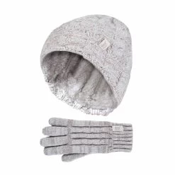 Kids Girls Cable Knitted Warm Fleece Lined Winter Hat And Gloves Set With Bobble -Outdoor Equipment Store k4cd85a3554e0f40a0fe3ce6583c04e6c