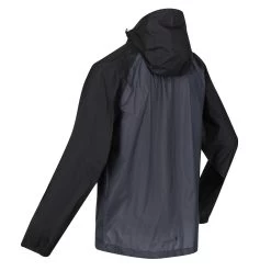 Regatta Mens Pack It Pro Waterproof Jacket (Black/Pacific Green) -Outdoor Equipment Store k54cf72593339a84a98faf38ae2e487f6