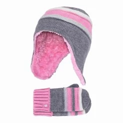 Girls Winter Warm Pom Pom Bobble Beanie Hat And Mittens Set 8 Girls Winter Warm Pom Pom Bobble Beanie Hat And Mittens Set -Outdoor Equipment Store k5612413daf59c2c684e4945597754b7e