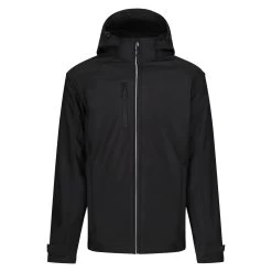 Regatta Mens Erasmus 4 In 1 Soft Shell Jacket (Black)