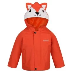 Regatta Childrens/Kids Fox Waterproof Jacket (Magma Orange)