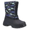 Cotswold Childrens/Kids Iceberg Shark Snow Boots (Black)