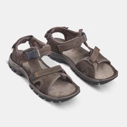 Quechua Men's Leather Walking Sandals - NH120 -Outdoor Equipment Store k62bf8e461911b0a1770390e45efc9eb2