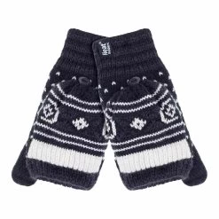 Ladies Warm Fairisle Patterned Thermal Fingerless Converter Gloves -Outdoor Equipment Store k64a41205054e07879ab27bc3491c0ac0
