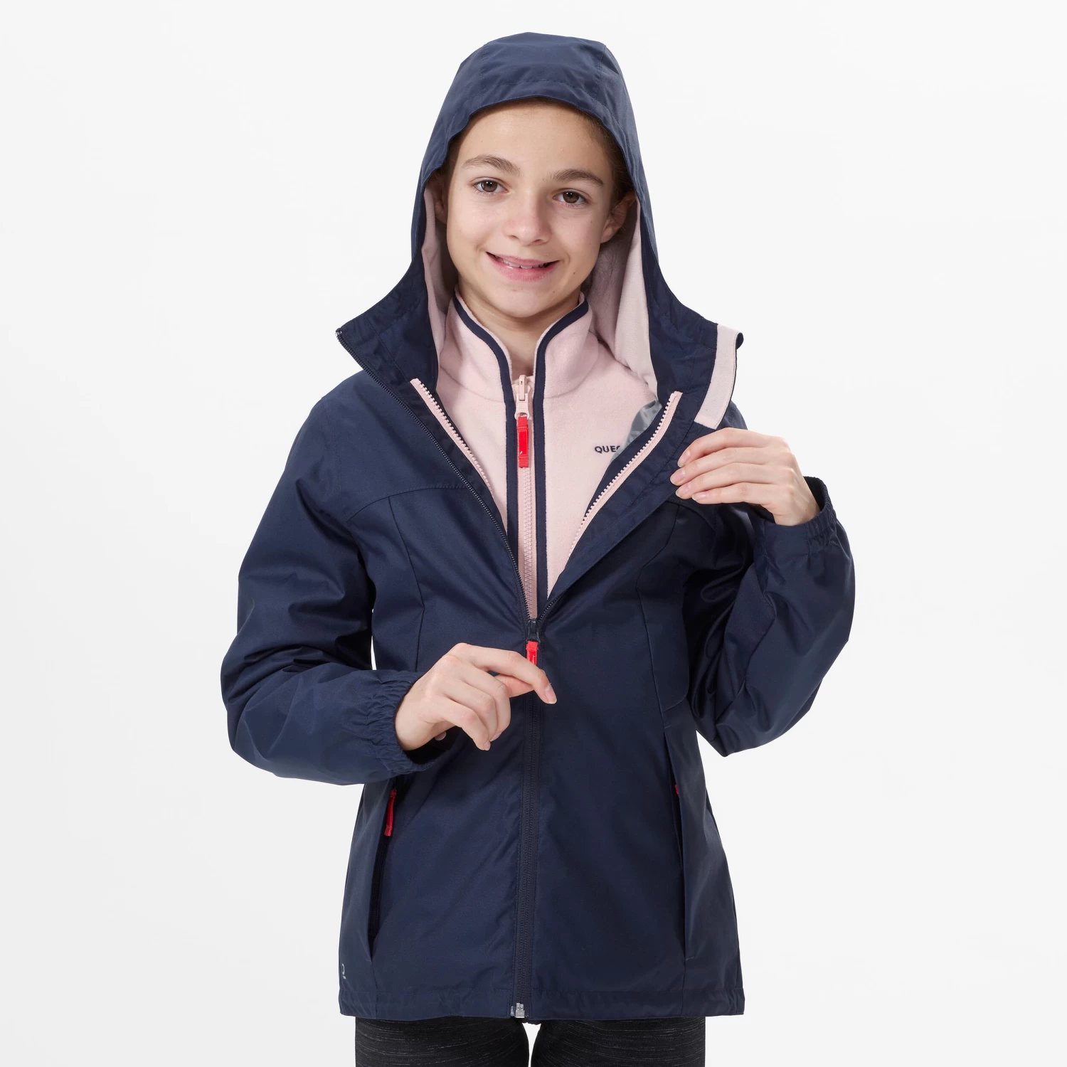 Quechua 3-in-1 WARM AND WATERPROOF HIKING JACKET - SH100 -0.5°C - CHILDREN 7 6 Quechua 3-in-1 WARM AND WATERPROOF HIKING JACKET - SH100 -0.5°C - CHILDREN 7 - Image 6
