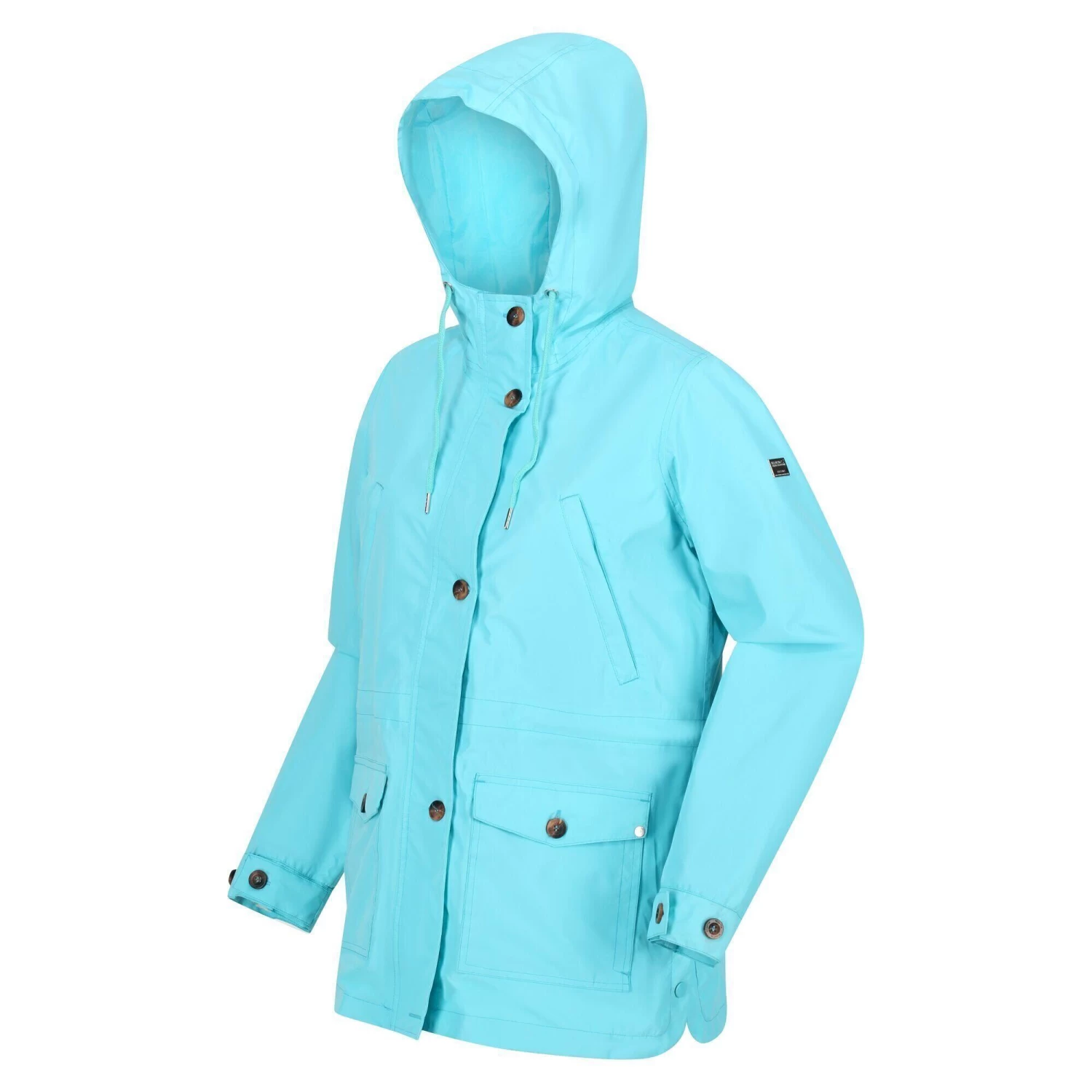 Regatta Womens/Ladies Nahla Waterproof Jacket (Green Fields) 13 Regatta Womens/Ladies Nahla Waterproof Jacket (Green Fields) - Image 13