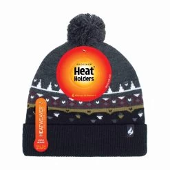 Mens Thin Knit Fleece Lined Pom Pom Hat | Patterned | For Winter -Outdoor Equipment Store k6de3ab9077c098b48f70dbb693fd75c2