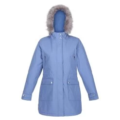 Regatta Womens/Ladies Sabinka Faux Fur Trim Parka (Slate Blue)