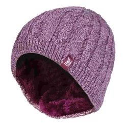 Womens Ribbed Cable Knit Fleece Lined Thermal Knitted Beanie Hat -Outdoor Equipment Store k6fbce6269a70c647554d9c48199ebc7e