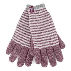 Ladies Striped Fleece Lined Knitted Warm Winter Thermal Gloves -Outdoor Equipment Store k73fa86bba83fef259439aa841648e25e