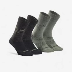 Quechua Warm Hiking Socks SH500 Mid 2 Pairs -Outdoor Equipment Store k78bad3e83b1b8807e00db12525f17359