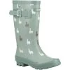 Cotswold Childrens/Kids Farmyard Alpaca Wellington Boots (Green)