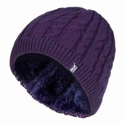 Womens Ribbed Cable Knit Fleece Lined Thermal Knitted Beanie Hat -Outdoor Equipment Store k7f3f78ad5ac2a39f2cb627f3d9aaa4df