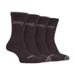 Jeep 4 Pairs Mens Anti Blister Thick Cushioned Luxury Boot Socks For Hiking -Outdoor Equipment Store k8042f56f989a901a6c11182124a51f84