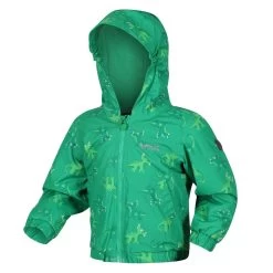 Regatta Childrens/Kids Akiva Dinosaur Insulated Waterproof Jacket (Jellybean Green) -Outdoor Equipment Store k83e438db1fbdb2ccae85a96ec49cc6dc