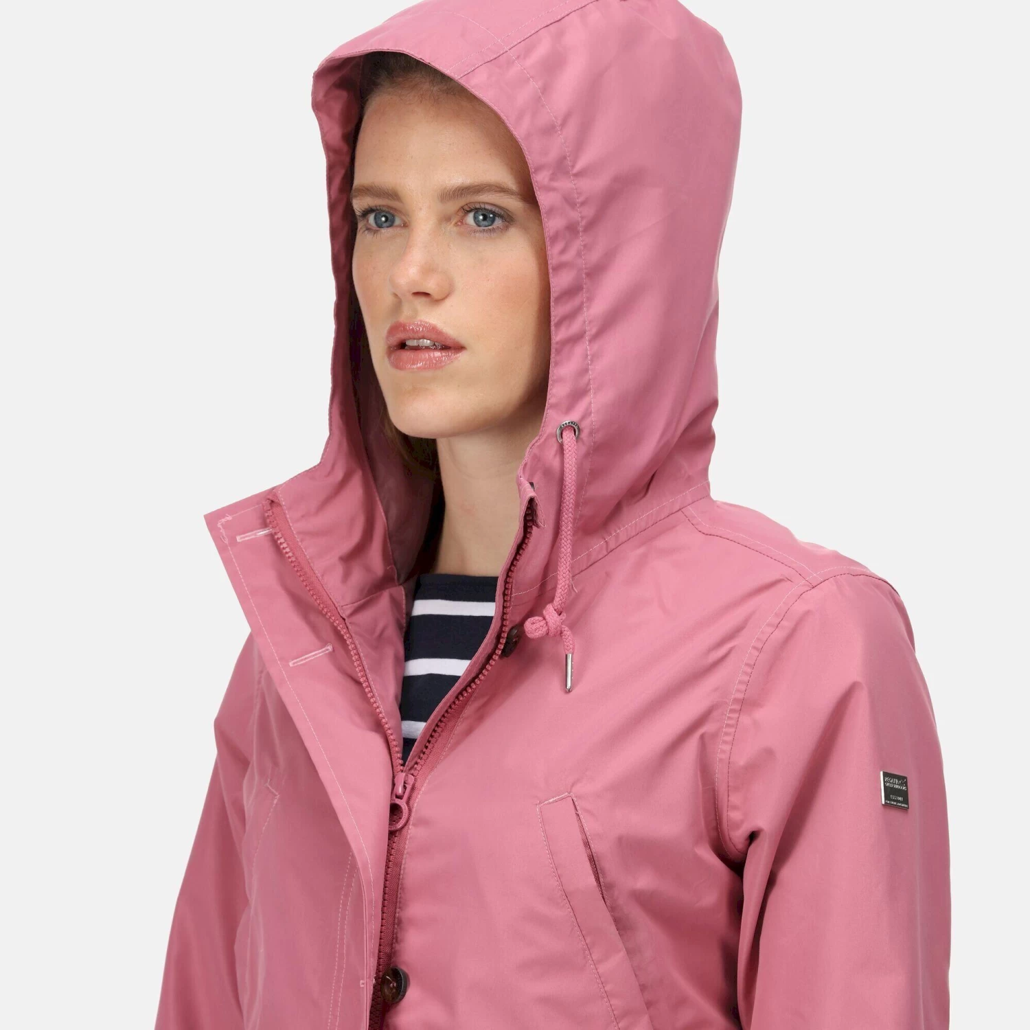 Regatta Womens/Ladies Nahla Waterproof Jacket (Green Fields) 9 Regatta Womens/Ladies Nahla Waterproof Jacket (Green Fields) - Image 9