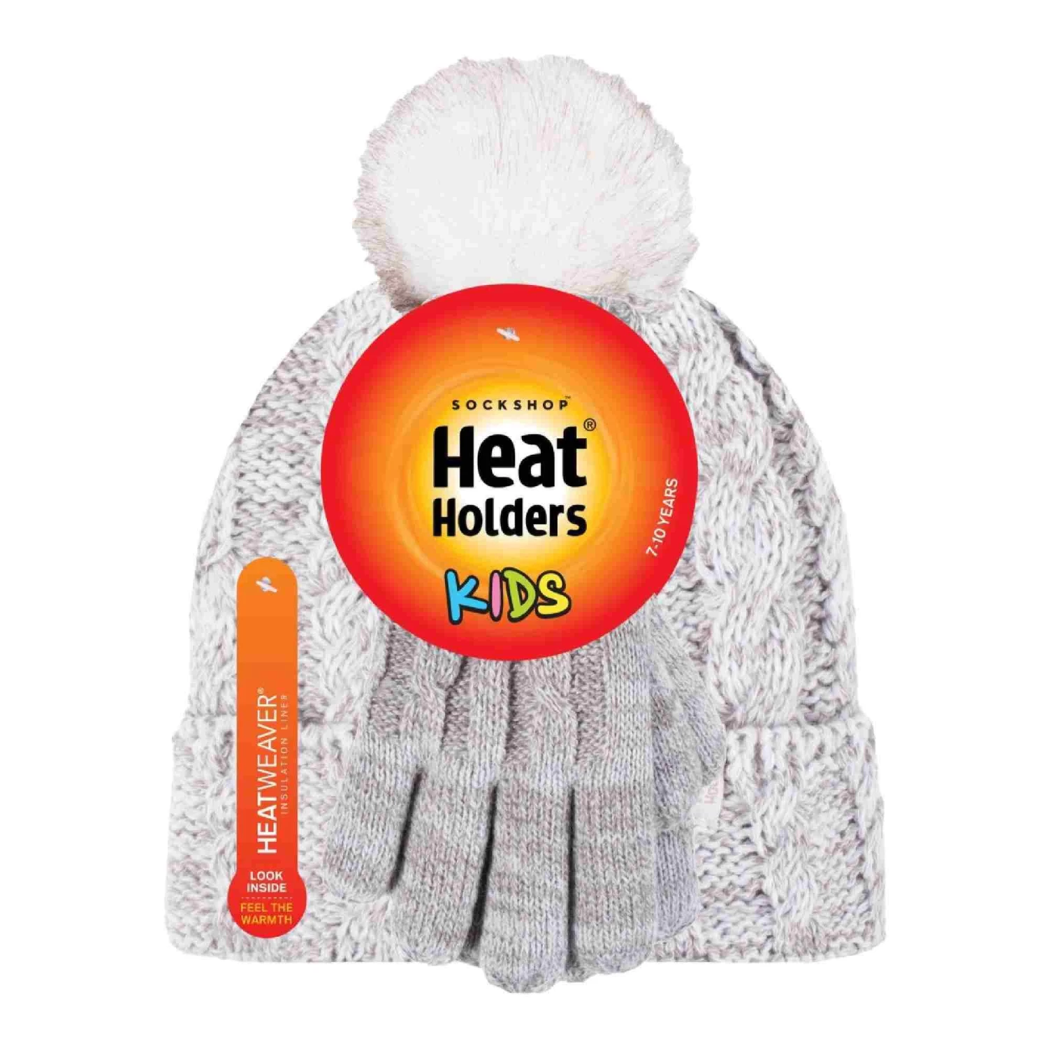 Girls Bobble Pom Pom Thermal Hat And Gloves Set 8 Girls Bobble Pom Pom Thermal Hat And Gloves Set - Image 8