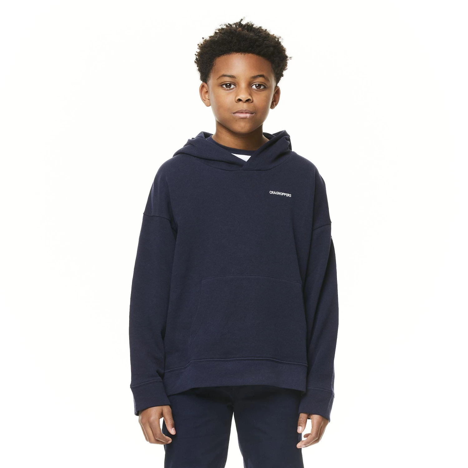 Craghoppers Childrens/Kids Madray NosiBotanical Hoodie (Dark Navy) 2 Craghoppers Childrens/Kids Madray NosiBotanical Hoodie (Dark Navy) - Image 2