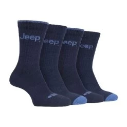Jeep 4 Pairs Mens Anti Blister Thick Cushioned Luxury Boot Socks For Hiking -Outdoor Equipment Store k8b6cbc374c19367e175d7441373e495b