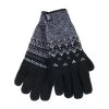 Ladies Fairisle Fleece Lined Knitted Warm Winter Thermal Gloves