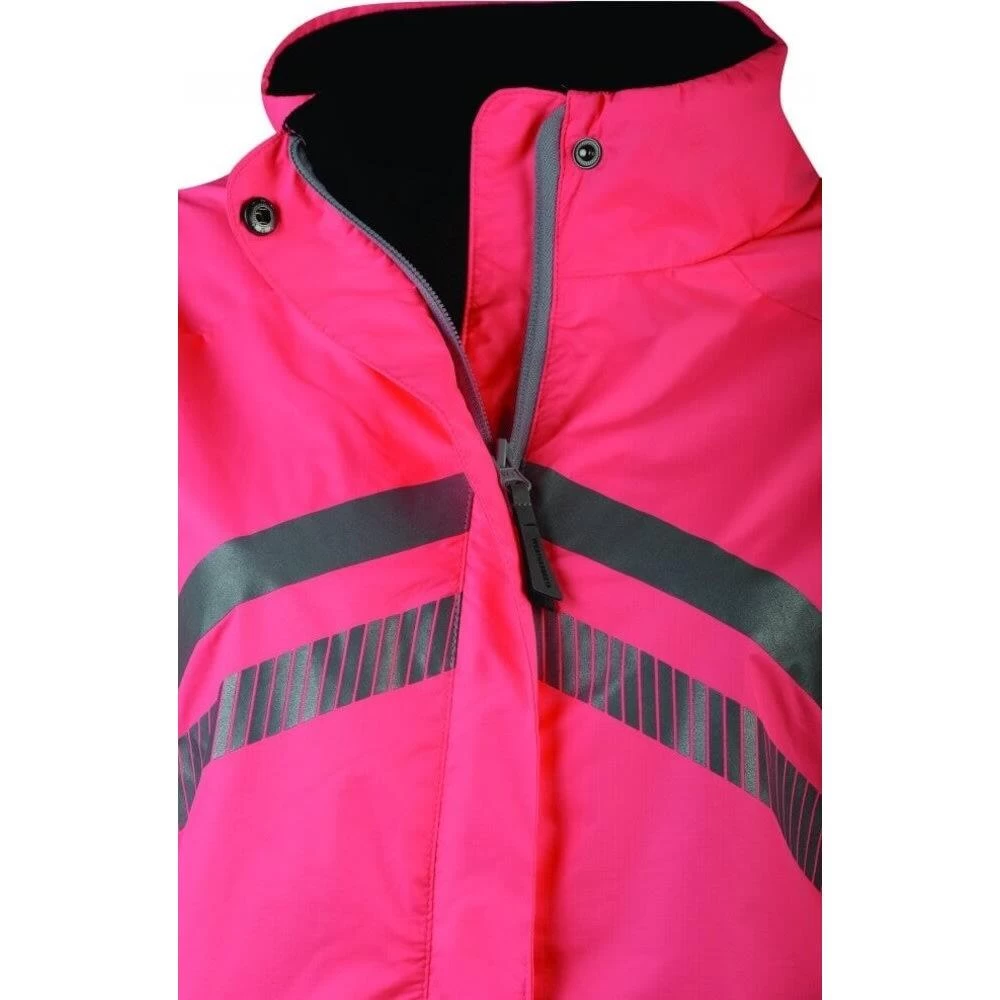 Weatherbeeta Unisex Adult Reflective Lightweight Waterproof Jacket (Hi Vis Pink) 4 Weatherbeeta Unisex Adult Reflective Lightweight Waterproof Jacket (Hi Vis Pink) - Image 4