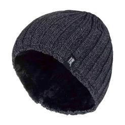 Mens 3.4 TOG Fleece Lined Ribbed Knitted Thermal Winter Hat -Outdoor Equipment Store k9a21f67889c01e860ee2184f460e611b