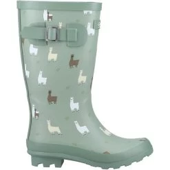 Cotswold Childrens/Kids Farmyard Alpaca Wellington Boots (Green) -Outdoor Equipment Store k9c1b6d10ca9fa4a56601bccc708ede62