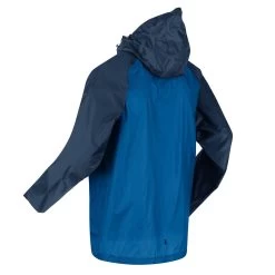 Regatta Mens Pack It Pro Waterproof Jacket (Black/Pacific Green) -Outdoor Equipment Store k9c4d1e0a973463d8a4b9c557df60cd89