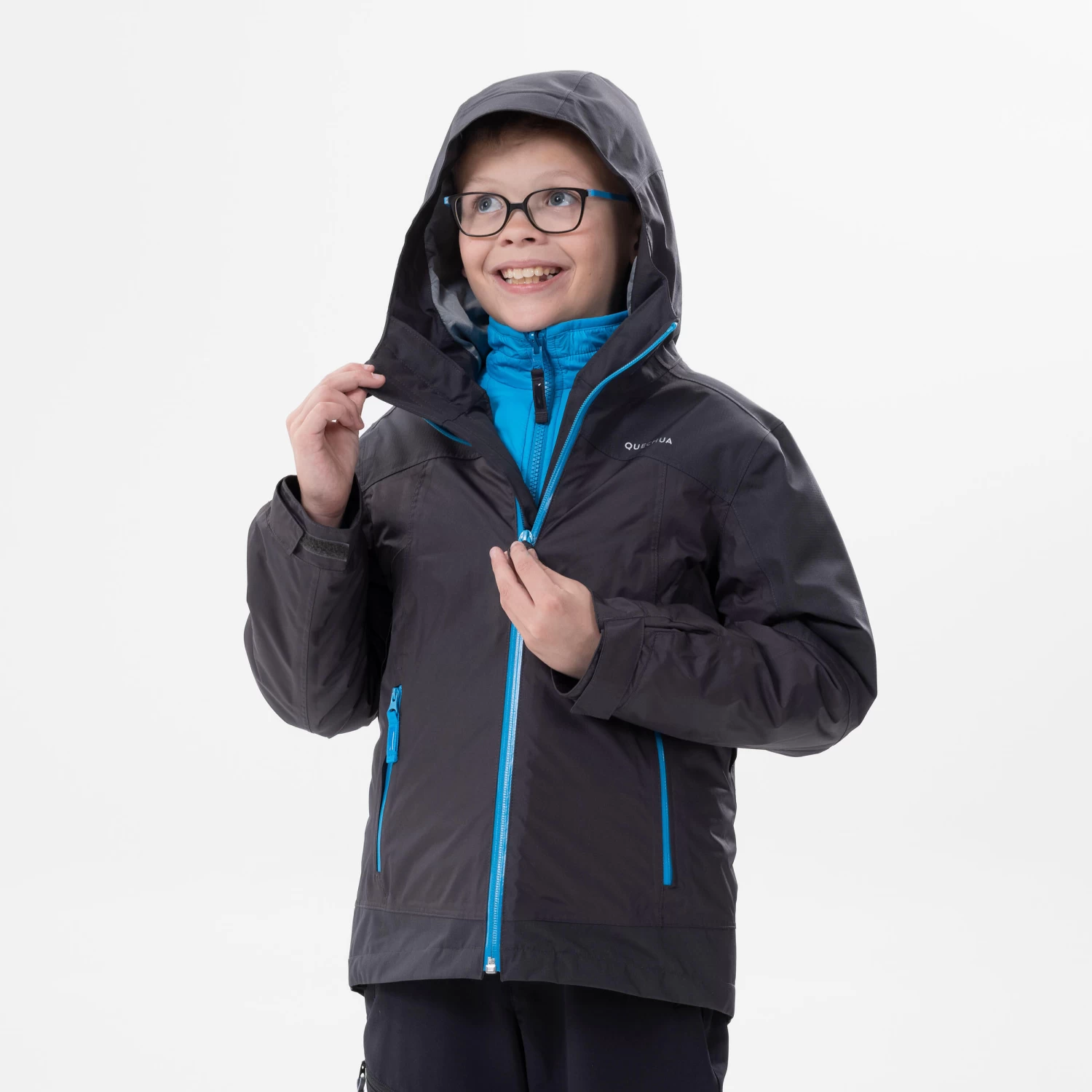 Quechua KIDS’ 3-in-1 WATERPROOF HIKING JACKET - SH500 X-WARM -8°C - AGES 7 13 Quechua KIDS’ 3-in-1 WATERPROOF HIKING JACKET - SH500 X-WARM -8°C - AGES 7 - Image 13
