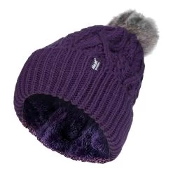 Ladies Ribbed Cuffed Pom Pom Bobble Beanie Hat With Fleece Lining 11 Ladies Ribbed Cuffed Pom Pom Bobble Beanie Hat With Fleece Lining -Outdoor Equipment Store ka61e686159c5ab8dfe4b04d7d8a769a8