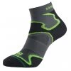 Womens/Ladies Fusion Ankle Socks (Black/Green)