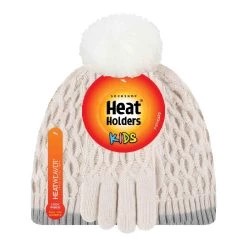 Girls Thermal Insulated Pom Pom Bobble Beanie Hat And Gloves -Outdoor Equipment Store kad47bda6593ae78c9a1b094edbcf3f1a