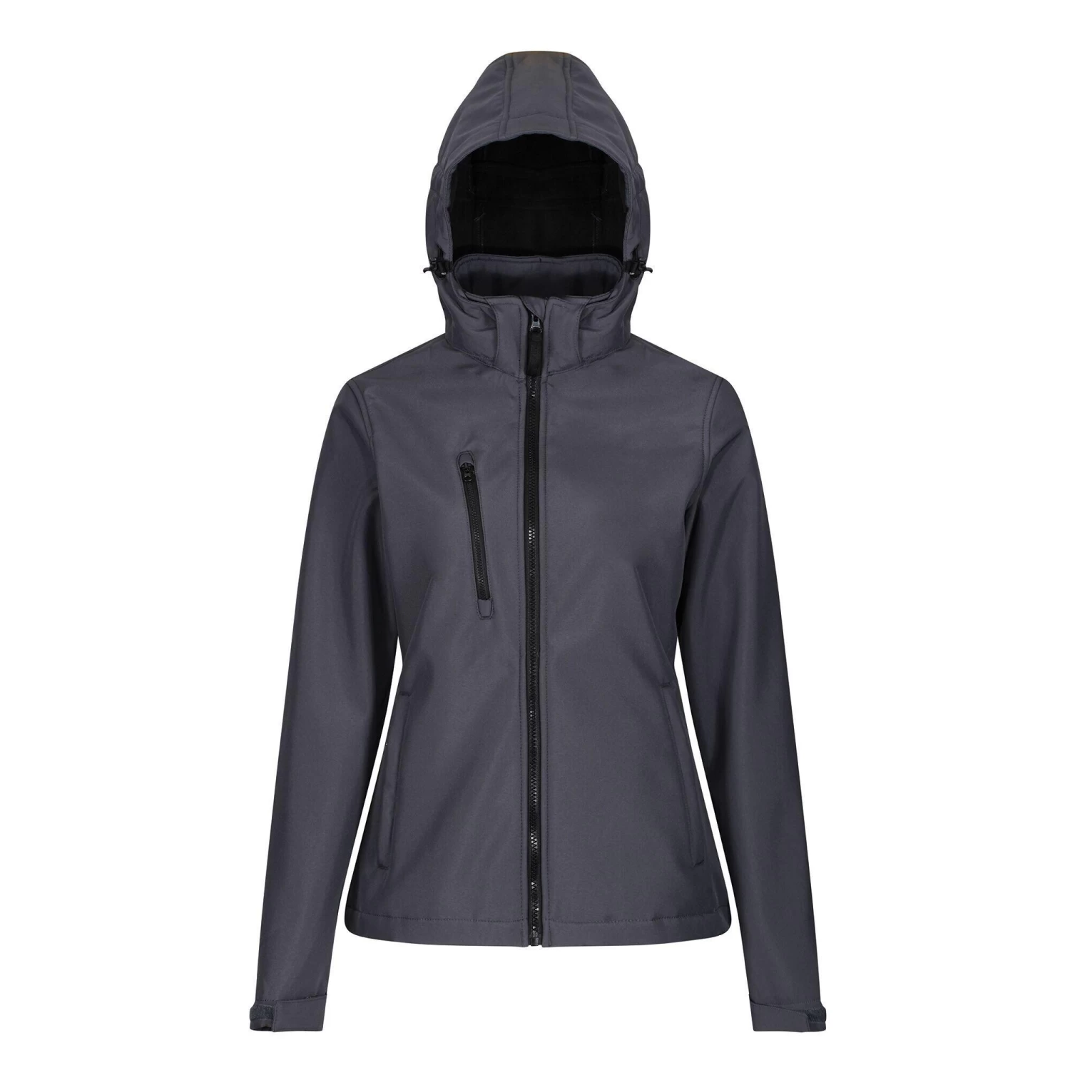 Regatta Womens/Ladies Venturer 3 Layer Membrane Soft Shell Jacket (French Blue/Navy) 16 Regatta Womens/Ladies Venturer 3 Layer Membrane Soft Shell Jacket (French Blue/Navy) - Image 16
