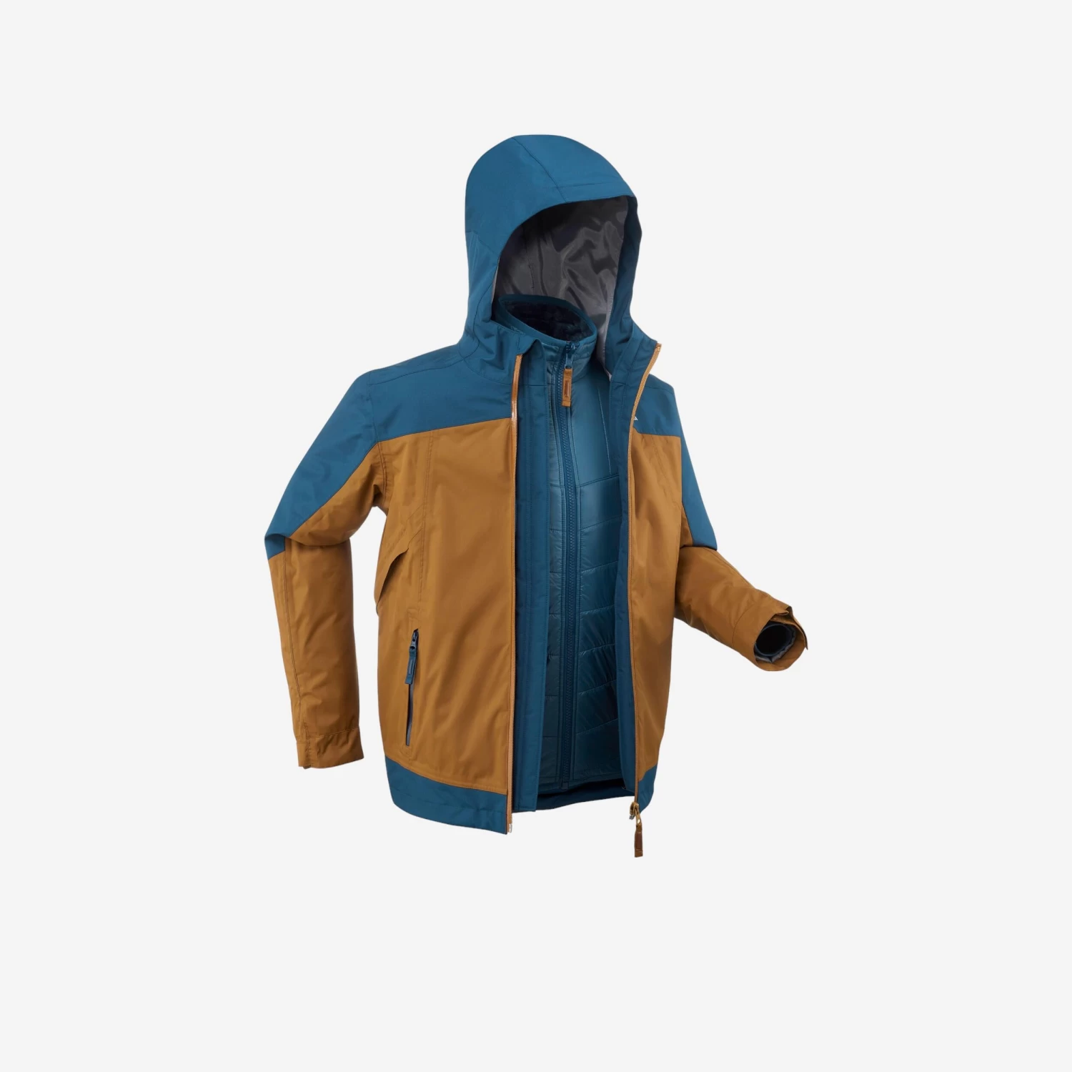 Quechua KIDS’ 3-in-1 WATERPROOF HIKING JACKET - SH500 X-WARM -8°C - AGES 7 1 Quechua KIDS’ 3-in-1 WATERPROOF HIKING JACKET - SH500 X-WARM -8°C - AGES 7