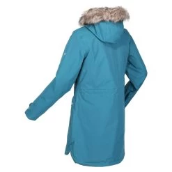 Regatta Womens/Ladies Sabinka Faux Fur Trim Parka (Slate Blue) -Outdoor Equipment Store kc438fde3b4ca6d3cf51f01c6f49f4c51